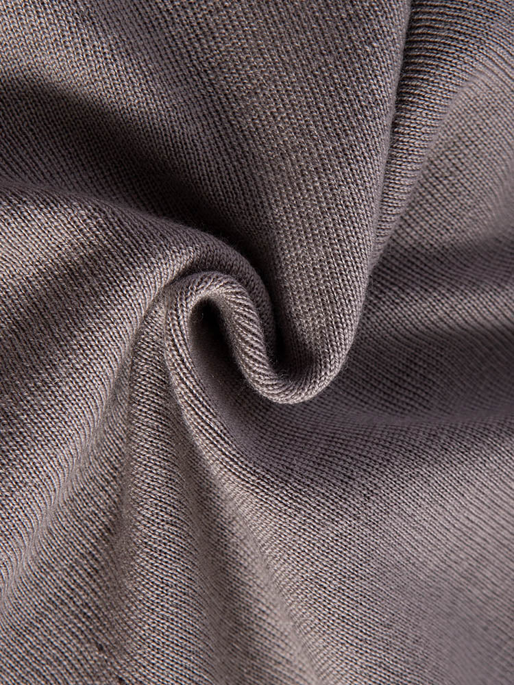 High Neck Sweater with Thumbhole Cuff Design