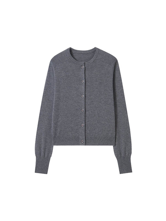 Soft Wool Knit Cardigan Sweater